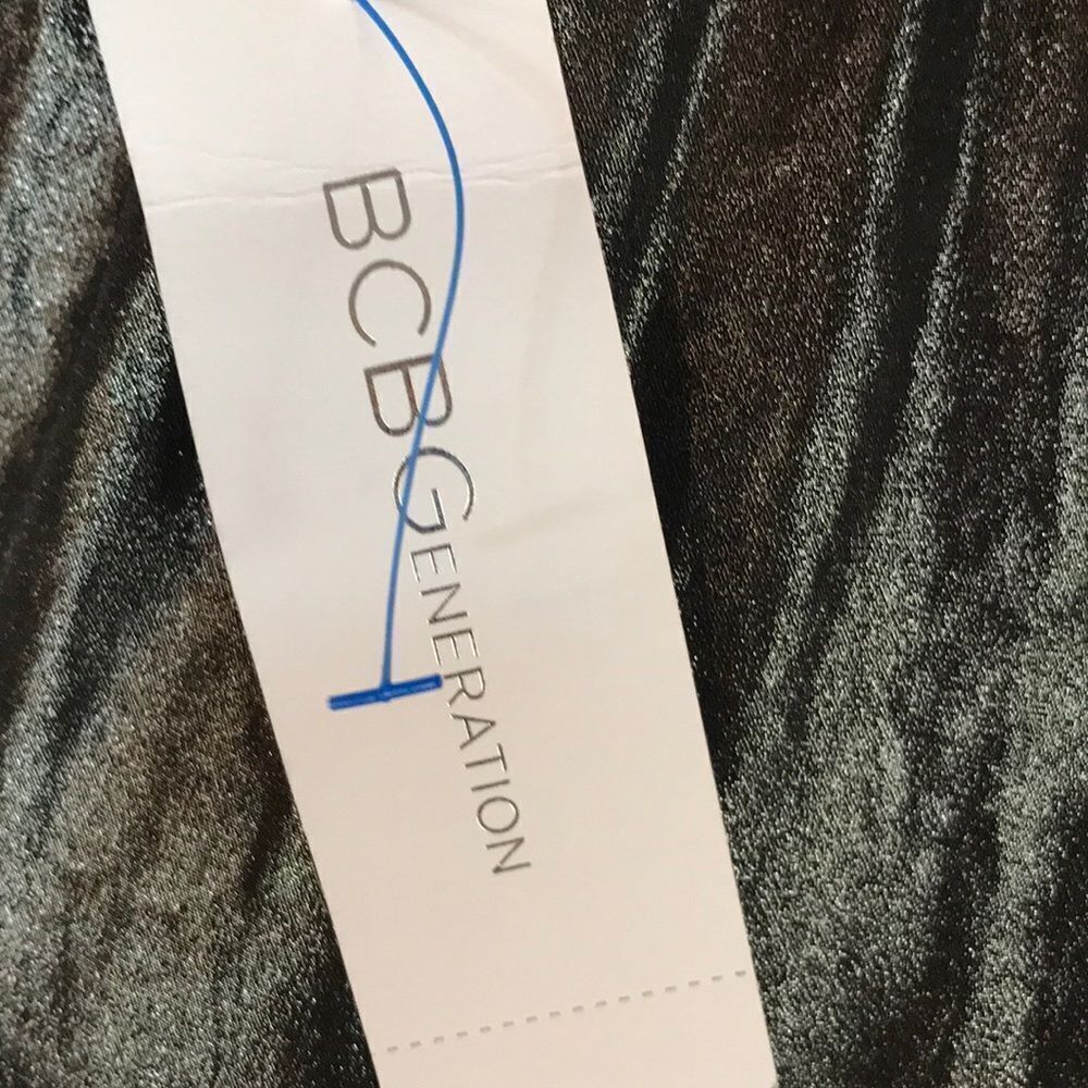 BCBG Silver formal gown dress Small - Picture 5 of 5